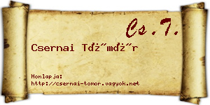 Csernai Tömör névjegykártya